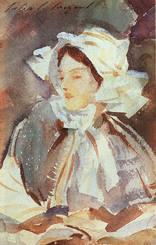 John Singer Sargent Lady in a Bonnet Spain oil painting art